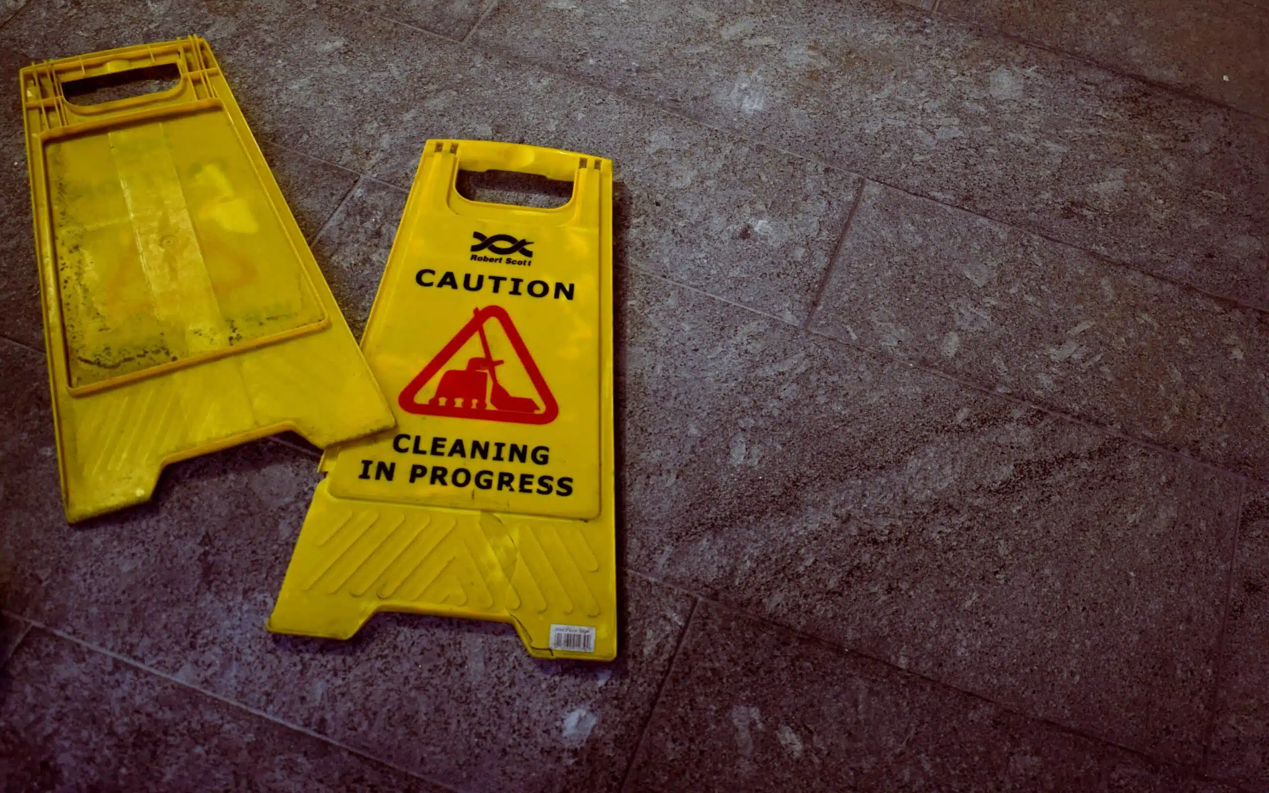 Floor safety sign