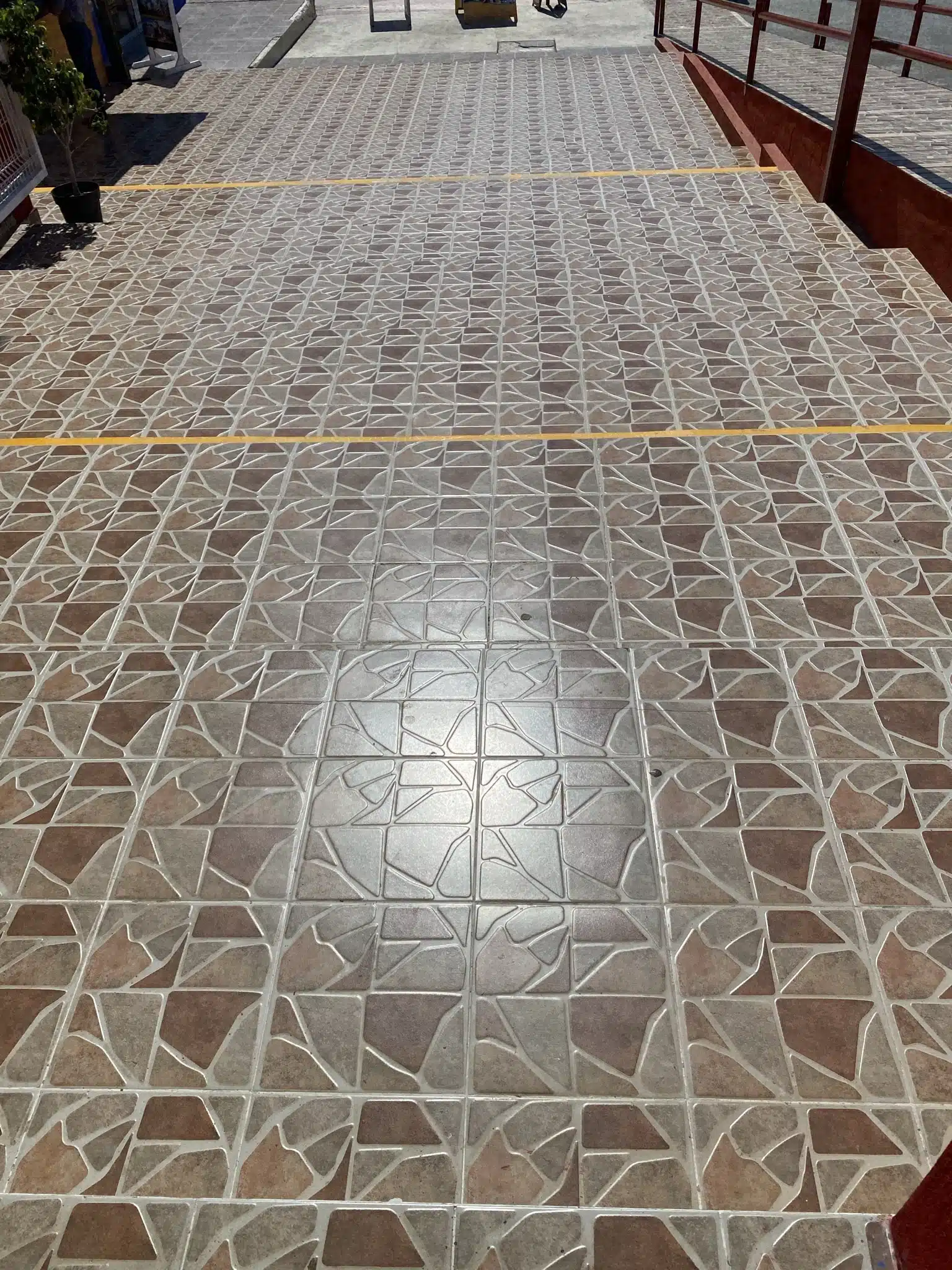 Image of a tiled floor connected to an article on how to improve the safety of your floors