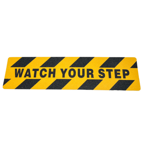 Anti-Slip Stair Tread-Watch Your Step 24in x 6in-SINGLE