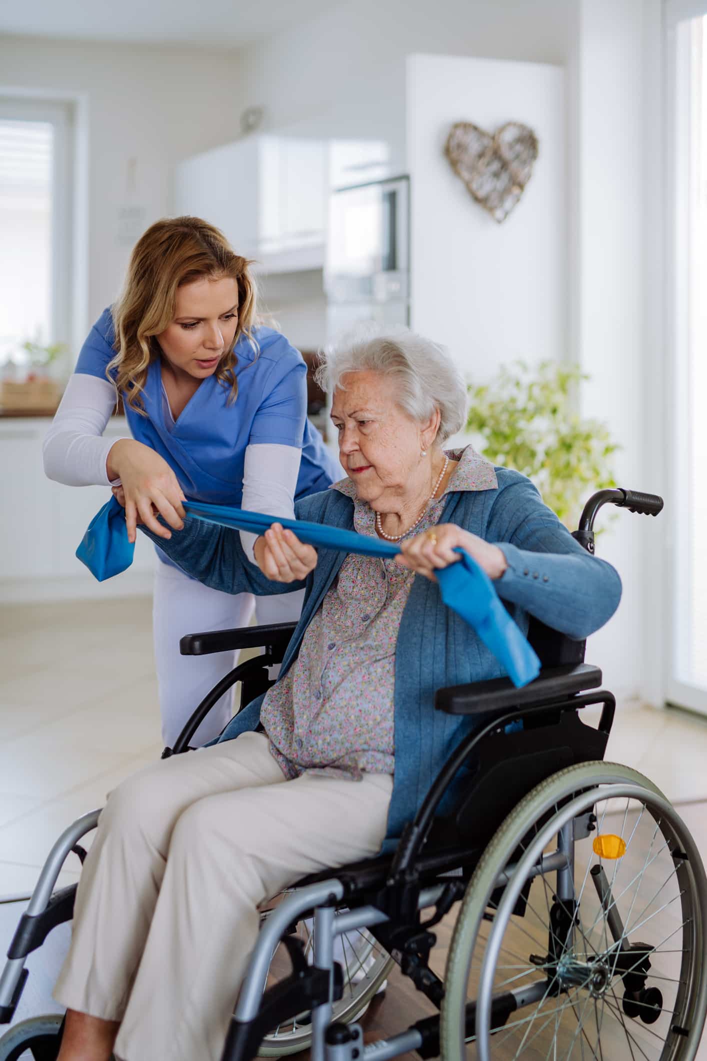 Nurse exercising with senior woman at her home, concept of a healthcare and rehabilitation. This could have been avoided by having Slip No More anti slip products applied to the floors. 8 Tips for creating safe stair for the elderly